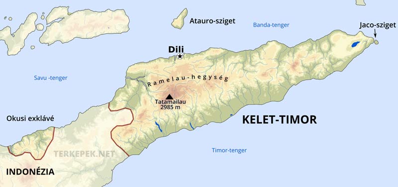 Kelet-Timor térkép